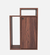 ONIJA Wooden Bedside Table/Wooden Side Table For Bed Room Engineered Wood Bedside Table  (Finish Color - Walnut, Knock Down)